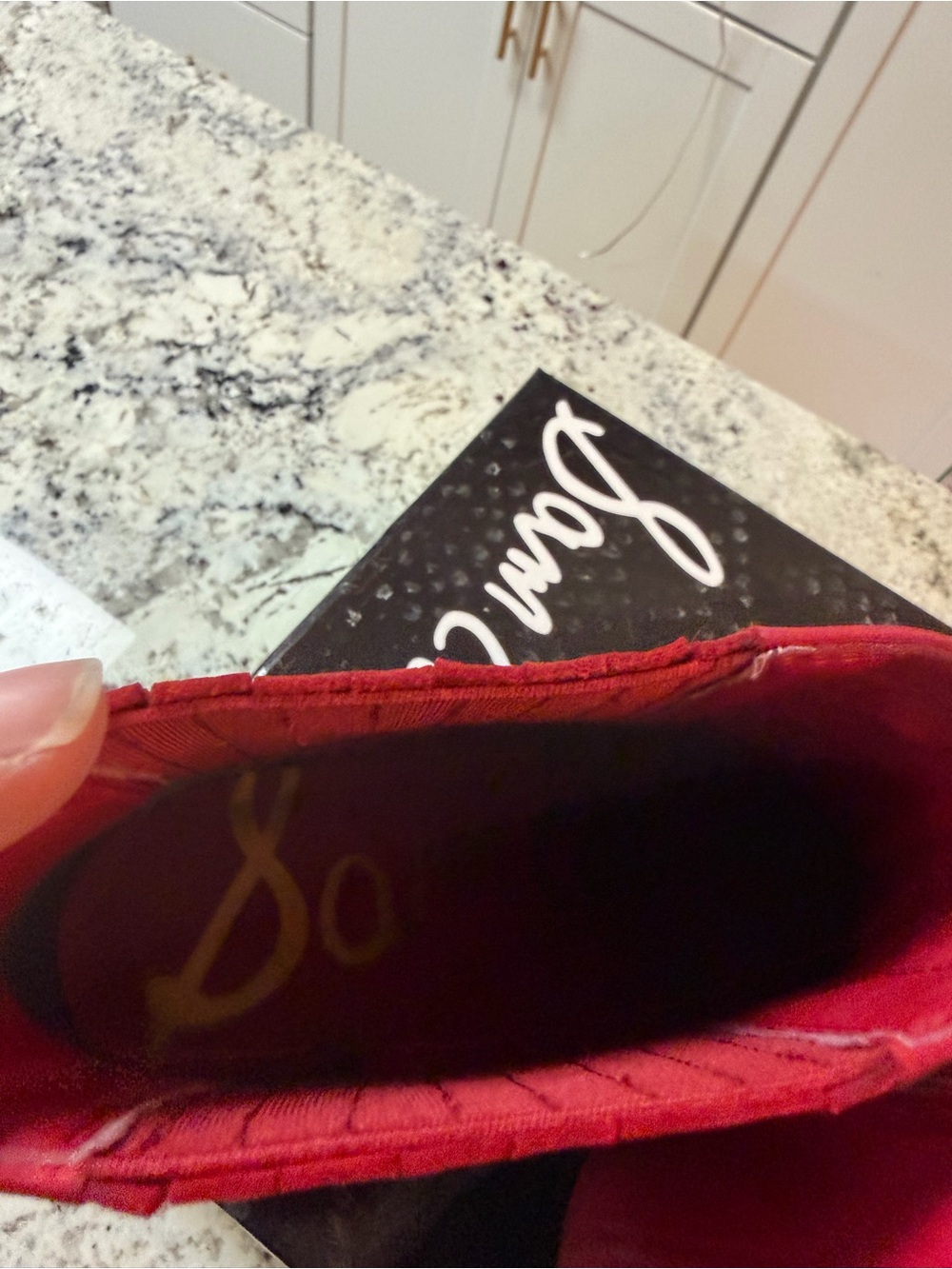Sam Edelman Red Pointed Western Ankle Booties - Picture 10 of 13
